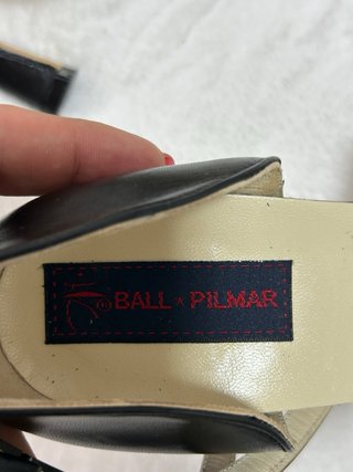 Zapatos de baile negros tacón piel talla 38 nuevos