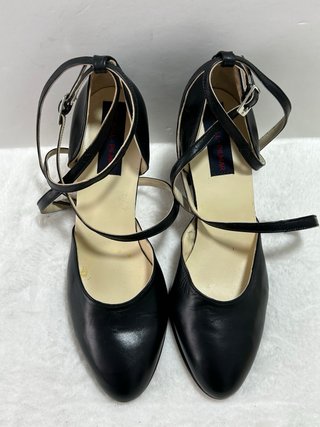 Zapatos de baile negros tacón piel talla 38 nuevos