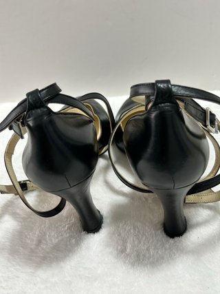 Zapatos de baile negros tacón piel talla 38 nuevos