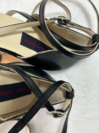 Zapatos de baile negros tacón piel talla 38 nuevos