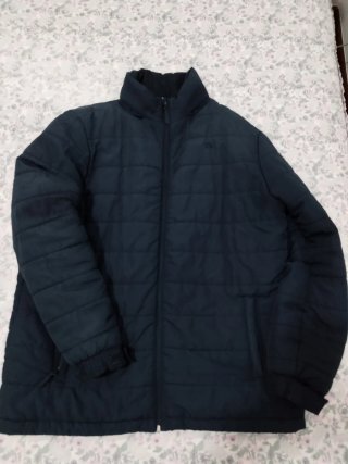 Parka hombre azul marino