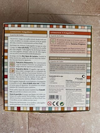 Literatour Juego de Mesa Nuevo cuentos