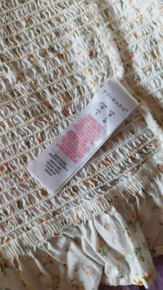 Top Primark floral elástico Tam.38