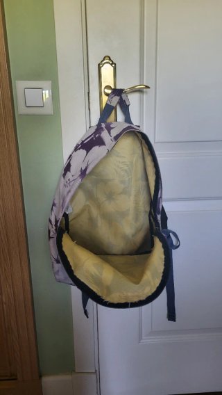 Mochila Quiksilver Floral Morado Blanco