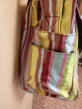 Bolso Carrito Bebé Rayas Multicolor