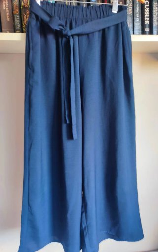Pantalón ancho Mango azul