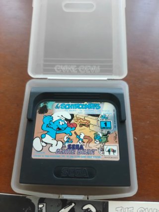 Juego Game Gear Los Schtroumpfs con caja y manual