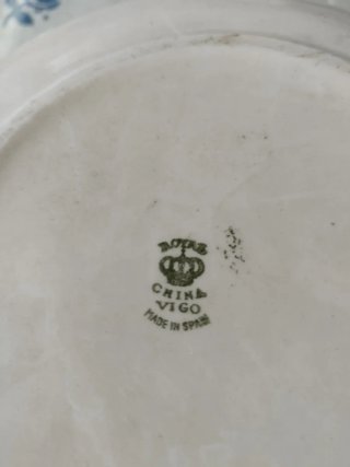 Vajilla porcelana 12 comensales oro