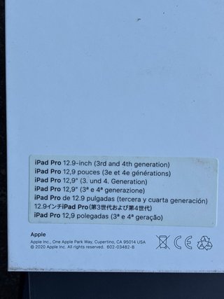 Magic Keyboard iPad Pro 12.9 (3ª y 4ª Gen) Caja