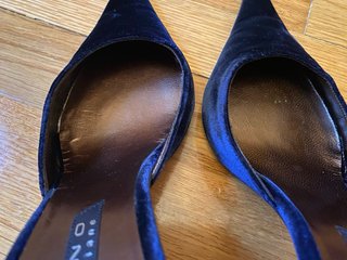 Zapatos tacón fino Moreno azul marino