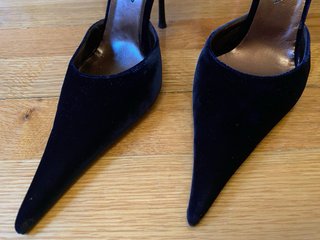 Zapatos tacón fino Moreno azul marino