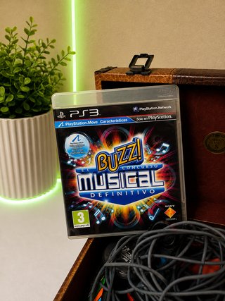 Juego PS3 Buzz! Musical y 4 mandos