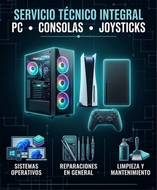 SERVICIO TÉCNICO PROFESIONAL PC, Consolas y Mandos