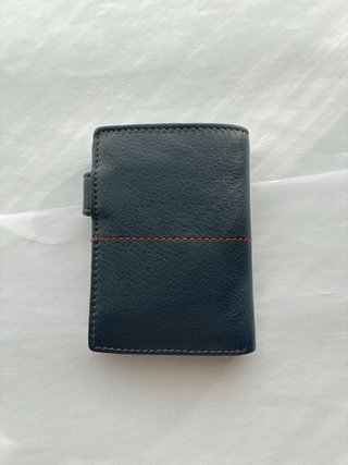 Cartera Piel Azul