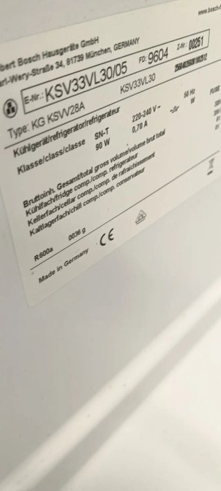 NEVERA DE UNA PUERTA BOSCH NO FROST ENERGÍA A+