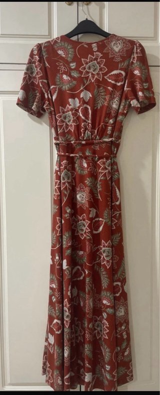 Vestido largo estampado floral caldera Talla S.