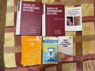 Pack 6 libros de dermatología