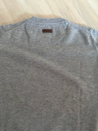 Jersey Massimo Dutti niño pico gris T.5-6