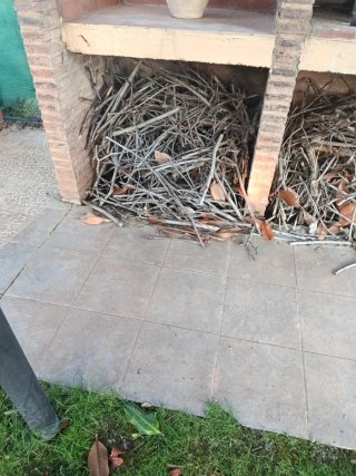 Leña para chimenea o barbacoa