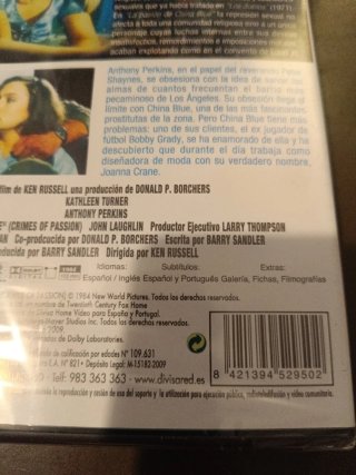 La Pasión de China Blue DVD descatalogado