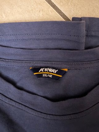 T-shirt K-Way Blu Taglia XXL