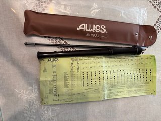 Flauta dulce soprano vintage Aulos Japan