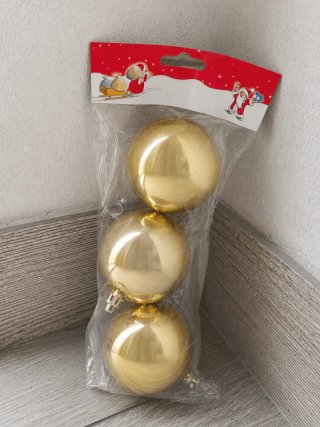 Pack Bolas Navidad Doradas, Plateadas y Rojas