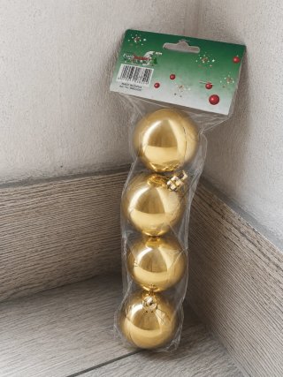 Pack Bolas Navidad Doradas, Plateadas y Rojas