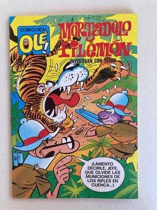 Comic Mortadelo y Filemón investigan con teson