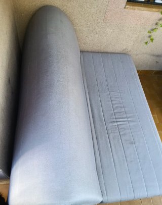 Sofá Cama Gris Tela