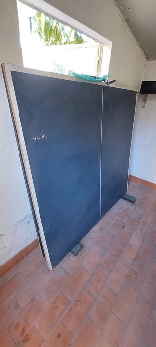 Tavolo da ping pong blu
