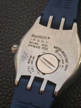 Orologio Swatch Scuba Substance Uomo Blu Argento