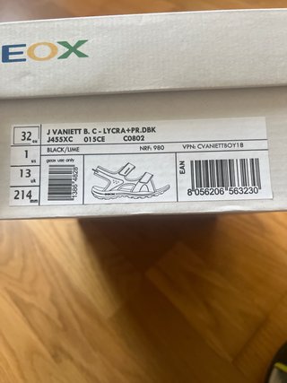 Sandalias Geox J Vaniett niño T32 NUEVAS