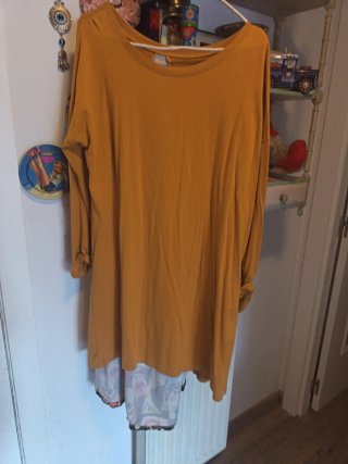 Vestido manga larga estampado