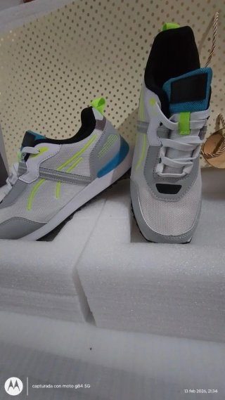 Zapatillas deportivas mujer grises y verdes