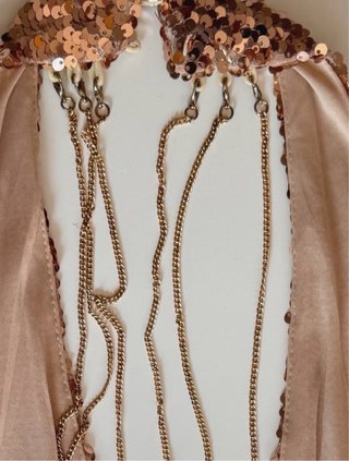 Vestido Mini Lentejuelas Rebel Ibiza Dorado