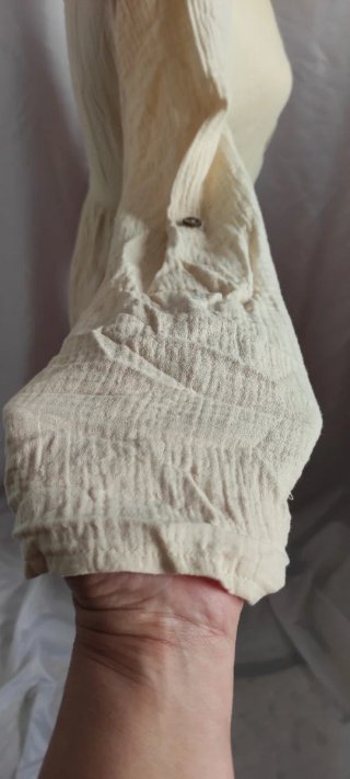 Vestido beige algodón talla M