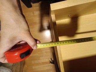 Cajonera de madera clara