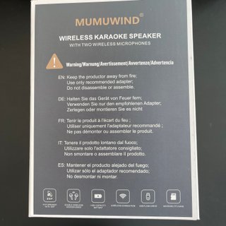 Altavoz Karaoke MUMUWIND con 2 Micrófonos