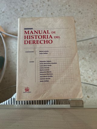 Manual de historia del derecho
