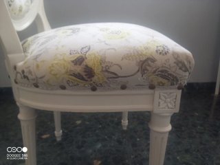 Silla antigua estilo Luis XV