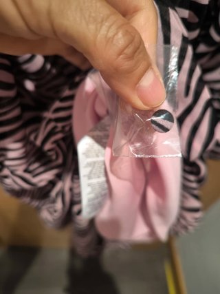 Vestido estampado cebra rosa y negro