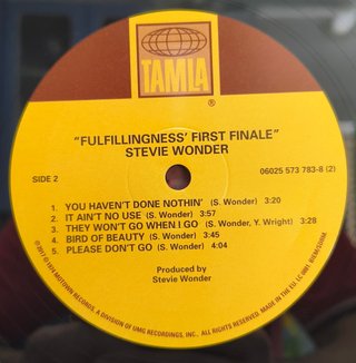 STEVIE WONDER - FULFILLINGNESS FIRST FINALE - NM