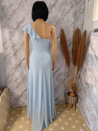 Vestido largo fiesta azul