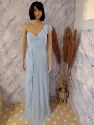 Vestido largo fiesta azul