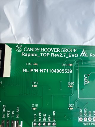 Placa Display Lavadora Hoover H-WASH 500