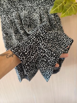 Mono Corto Zara Estampado Animal Print Talla XS