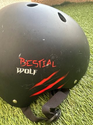 Casco Bestial Wolf Negro
