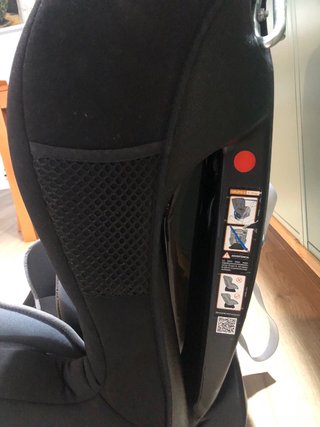 Silla coche bebé negra