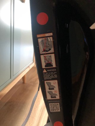Silla coche bebé negra
